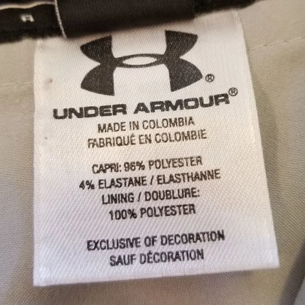 Under Armour Tan Golf Athletic Sports Capris Size 2